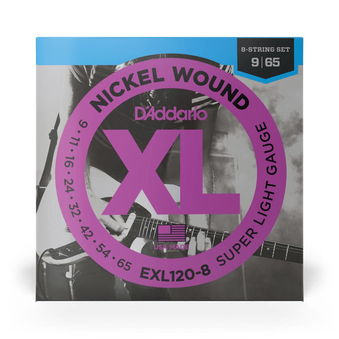 D'addario elect. 8 strings 9 - 65 - La Boîte Musicale - Electric Guitar Strings - D'addario -