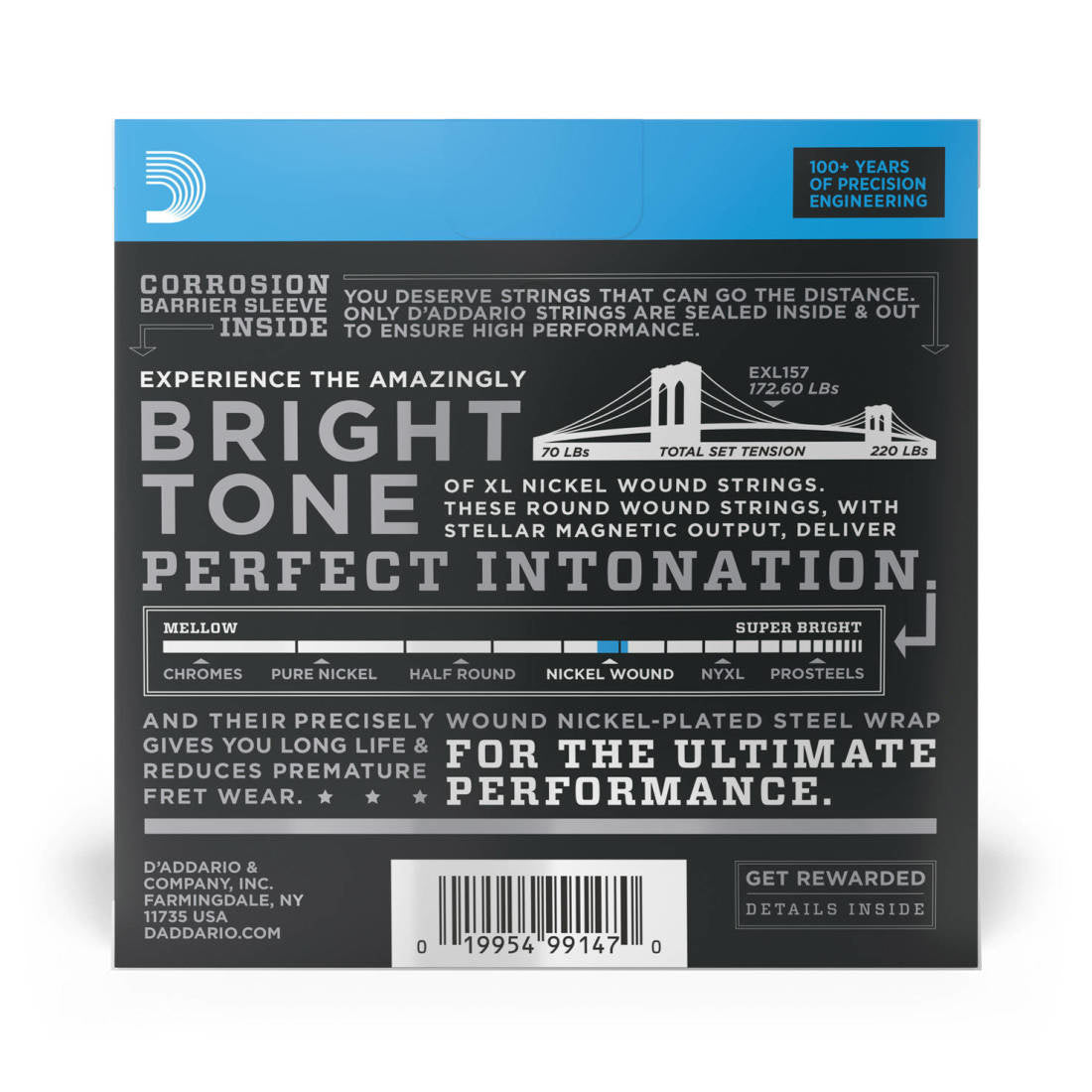 D'Addario elect. Bariton 14 - 68 - La Boîte Musicale - Electric Guitar Strings - D'addario -