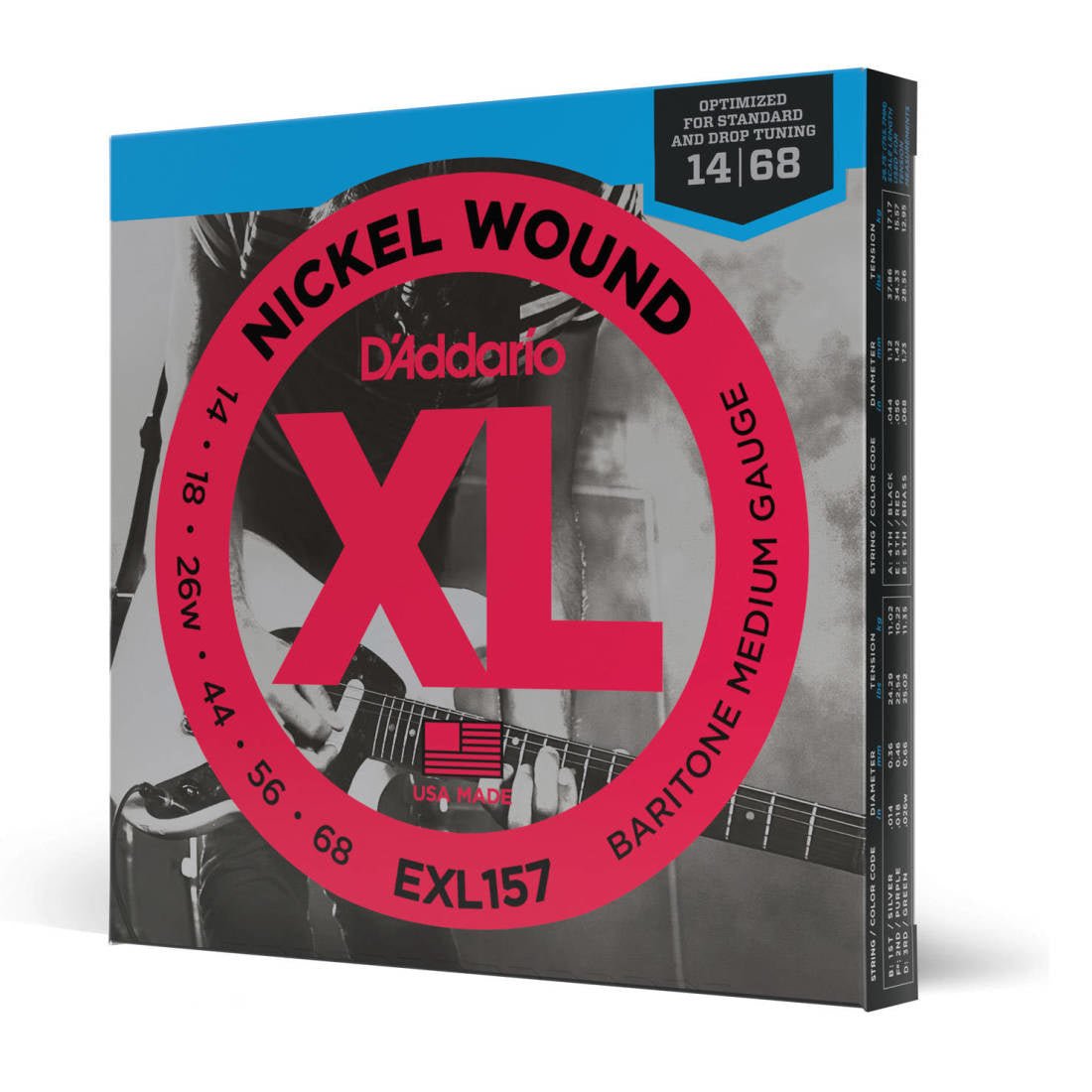D'Addario elect. Bariton 14 - 68 - La Boîte Musicale - Electric Guitar Strings - D'addario -