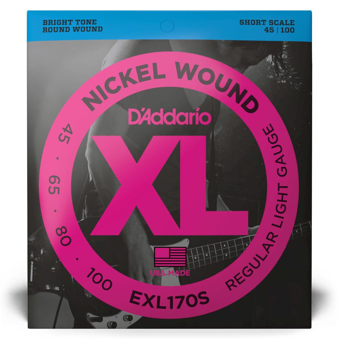 D'addario elect. Bass Short Scale 45 - 100 - La Boîte Musicale - Electric Bass Strings - D'addario -