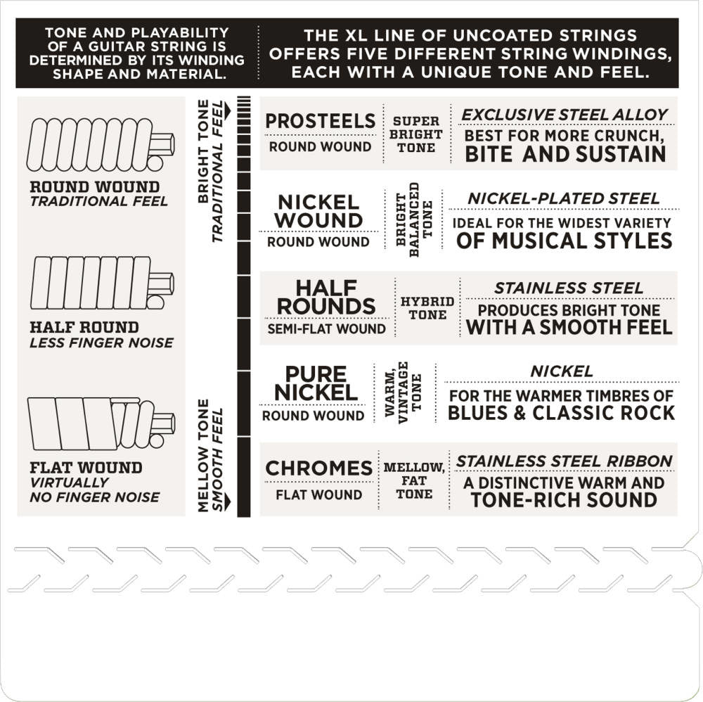 D'addario elect. Chrome 13 - 56 flatwound - La Boîte Musicale - Electric Guitar Strings - D'addario -