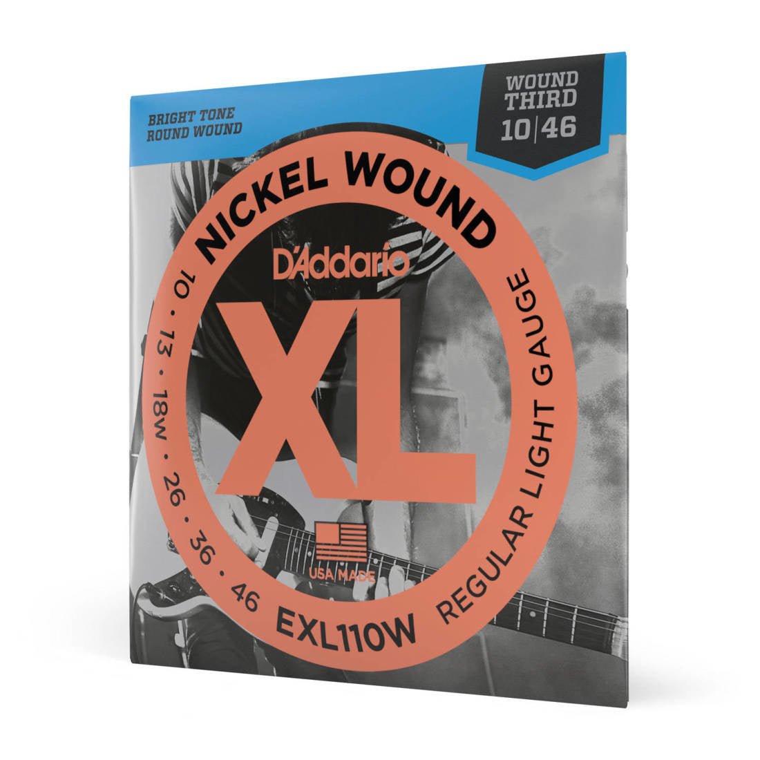 D'addario elect. wound third XL 10 - 46 - La Boîte Musicale - D'addario -