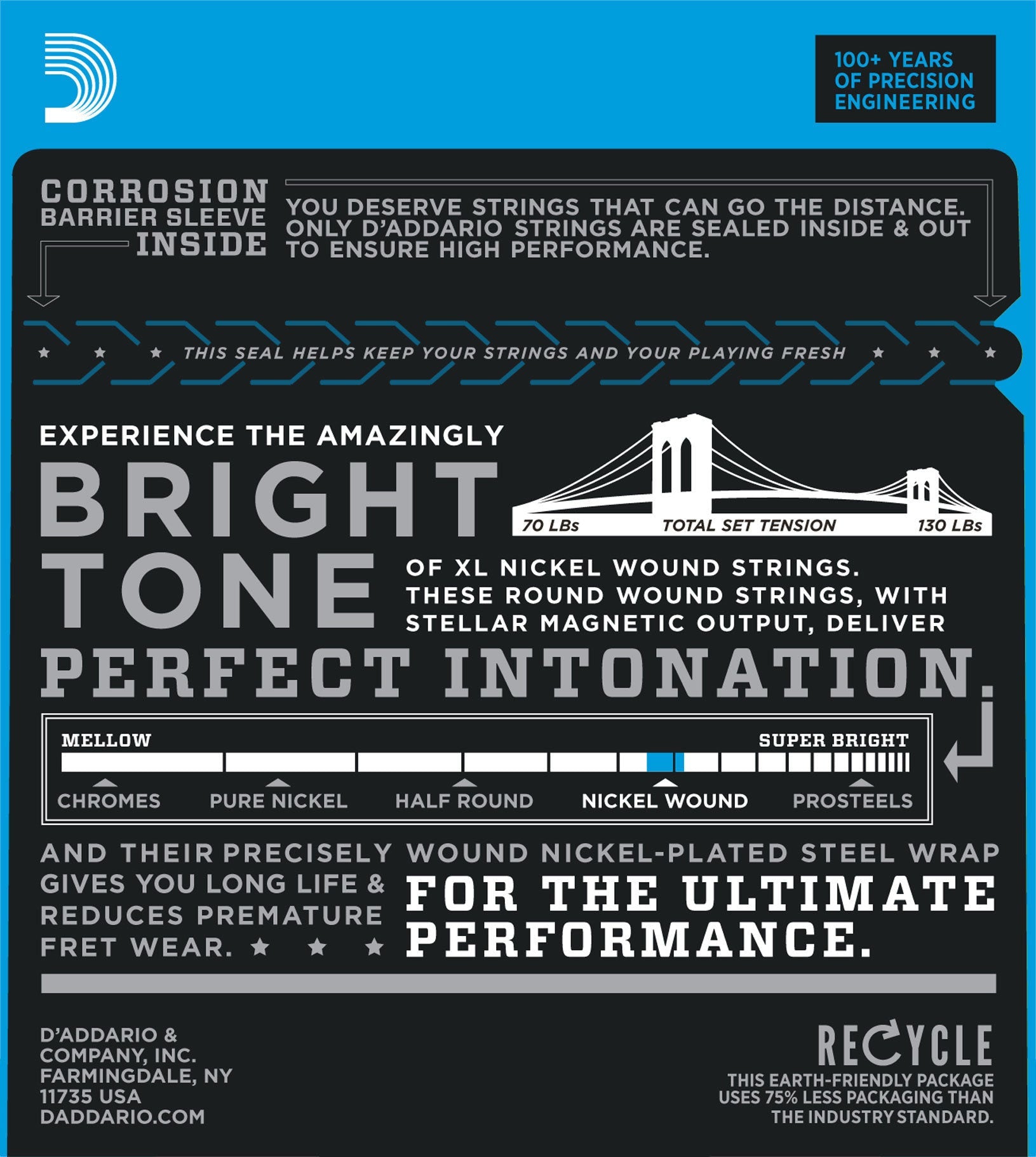D'Addario EXL125 strings 9 - 46 - La Boîte Musicale - Electric Guitar Strings - D'addario -