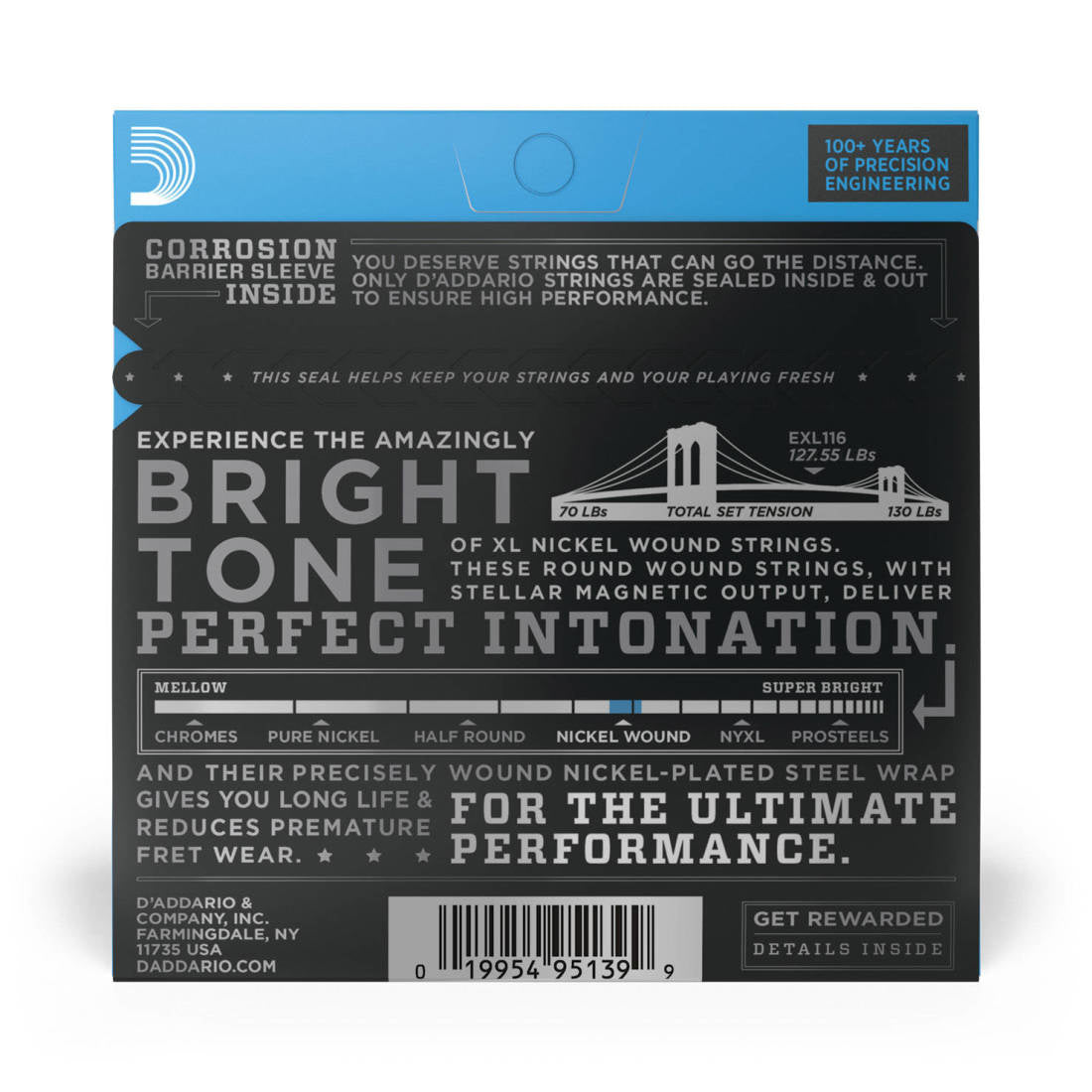 D'addario - Medium Top/Heavy Bottom Electric Guitar Strings - La Boîte Musicale - Electric Guitar Strings - D'addario -