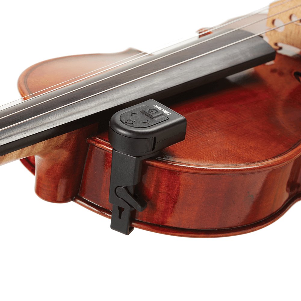 D'Addario - Micro Violon Tuner - Chromatic Tuner with Violin Mount - La Boîte Musicale - D'addario -