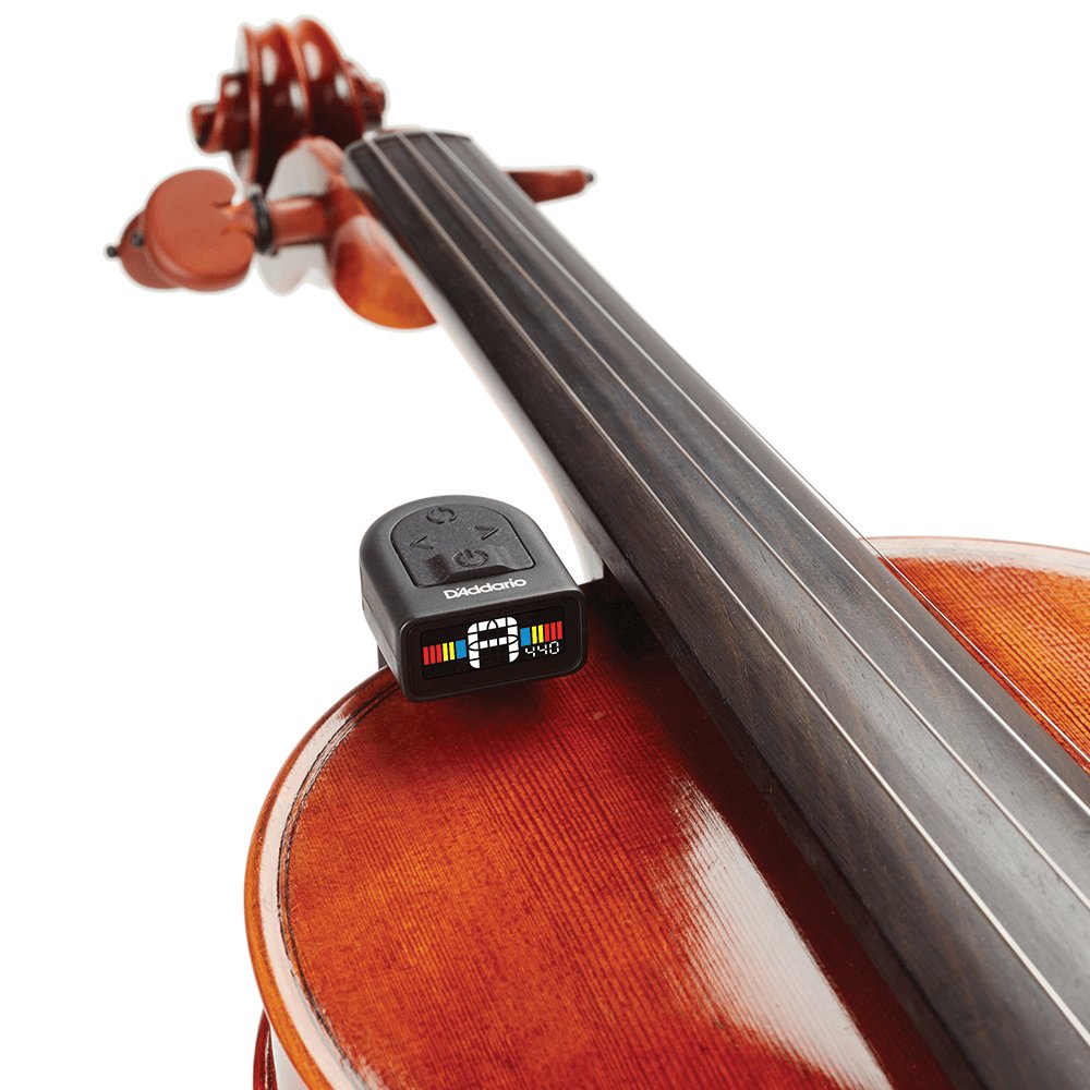 D'Addario - Micro Violon Tuner - Chromatic Tuner with Violin Mount - La Boîte Musicale - D'addario -