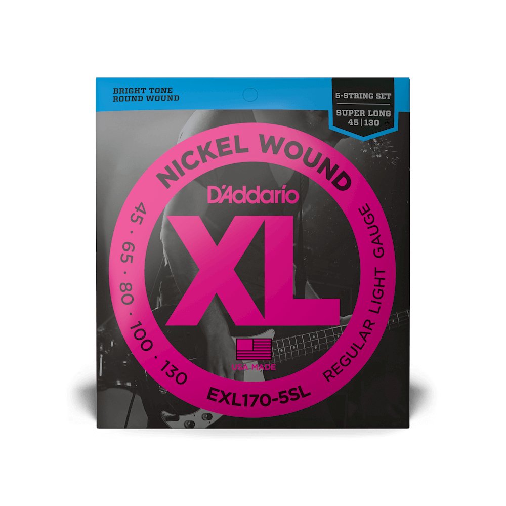 D'addario - Nickel Round Wound EXL - 5SL 45/100 - La Boîte Musicale - Electric Bass Strings - D'addario -
