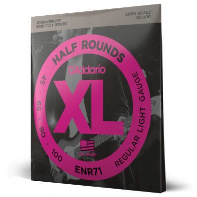 D'Addario strings Bass Elec Half Round 45 - 100 - La Boîte Musicale - Electric Bass Strings - D'addario -