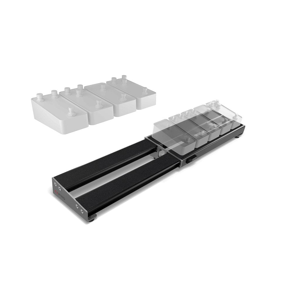 D'addario - Xpnd pedalboards - Expanding Single Row - La Boîte Musicale - Pedalboard Systems - D'addario -
