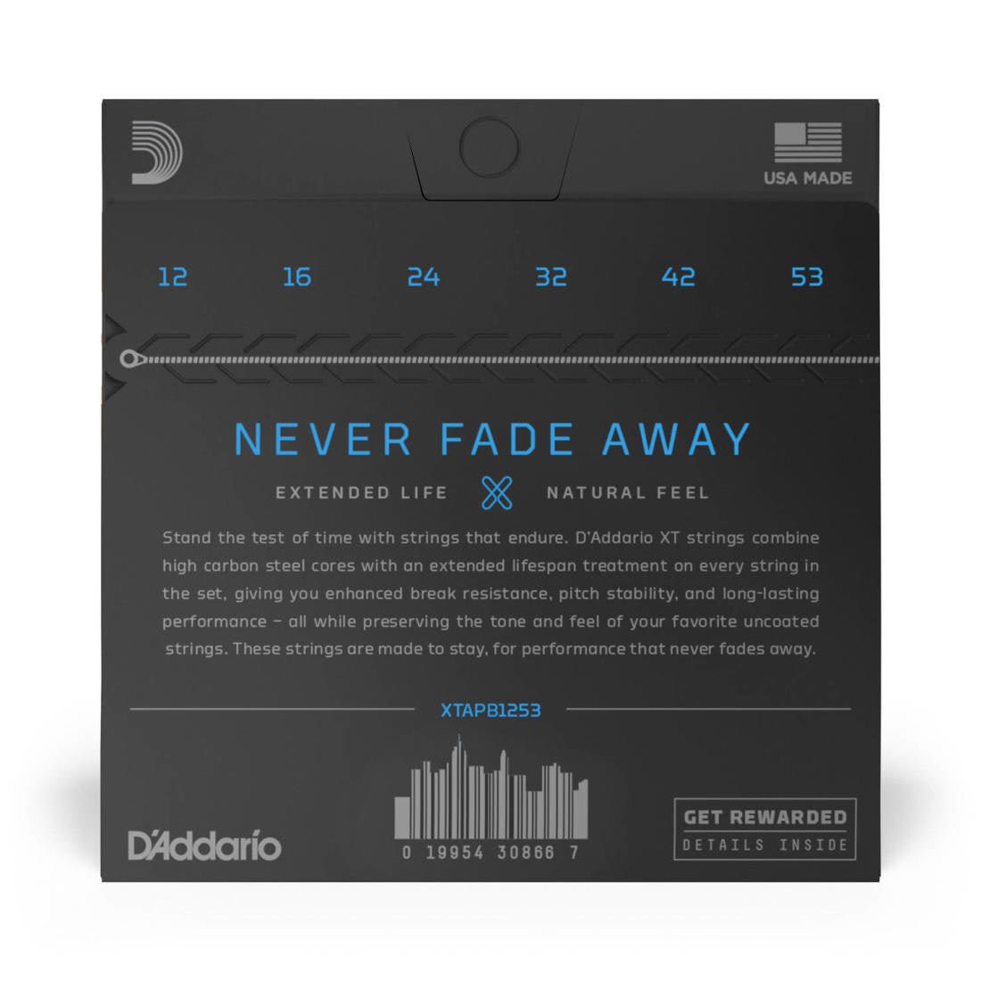 D'Addario - XT Light Acoustic Guitar Strings 12 - 53 - La Boîte Musicale - Acoustic Guitar Strings - D'addario -