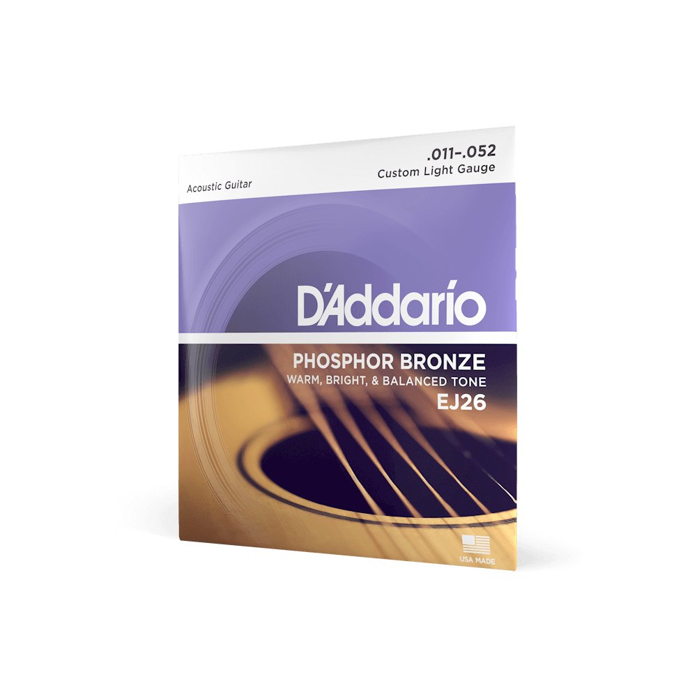 DAEJ26 D'Addario cordes acoustique 11 - 52 - La Boîte Musicale - Acoustic Guitar Strings - D'addario -