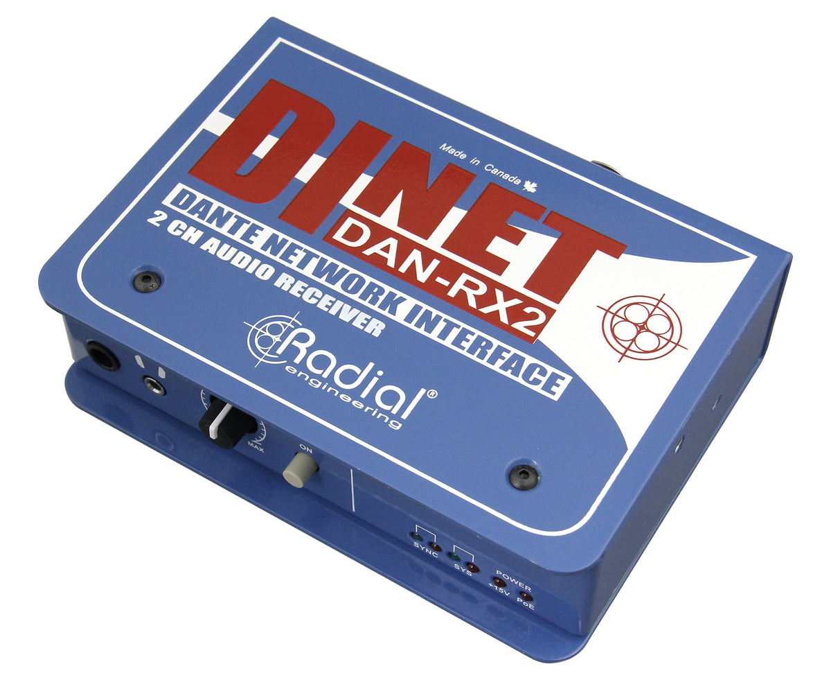 Radial DiNet DAN-RX2 - 2-Channel Dante Network Receiver - product view 3