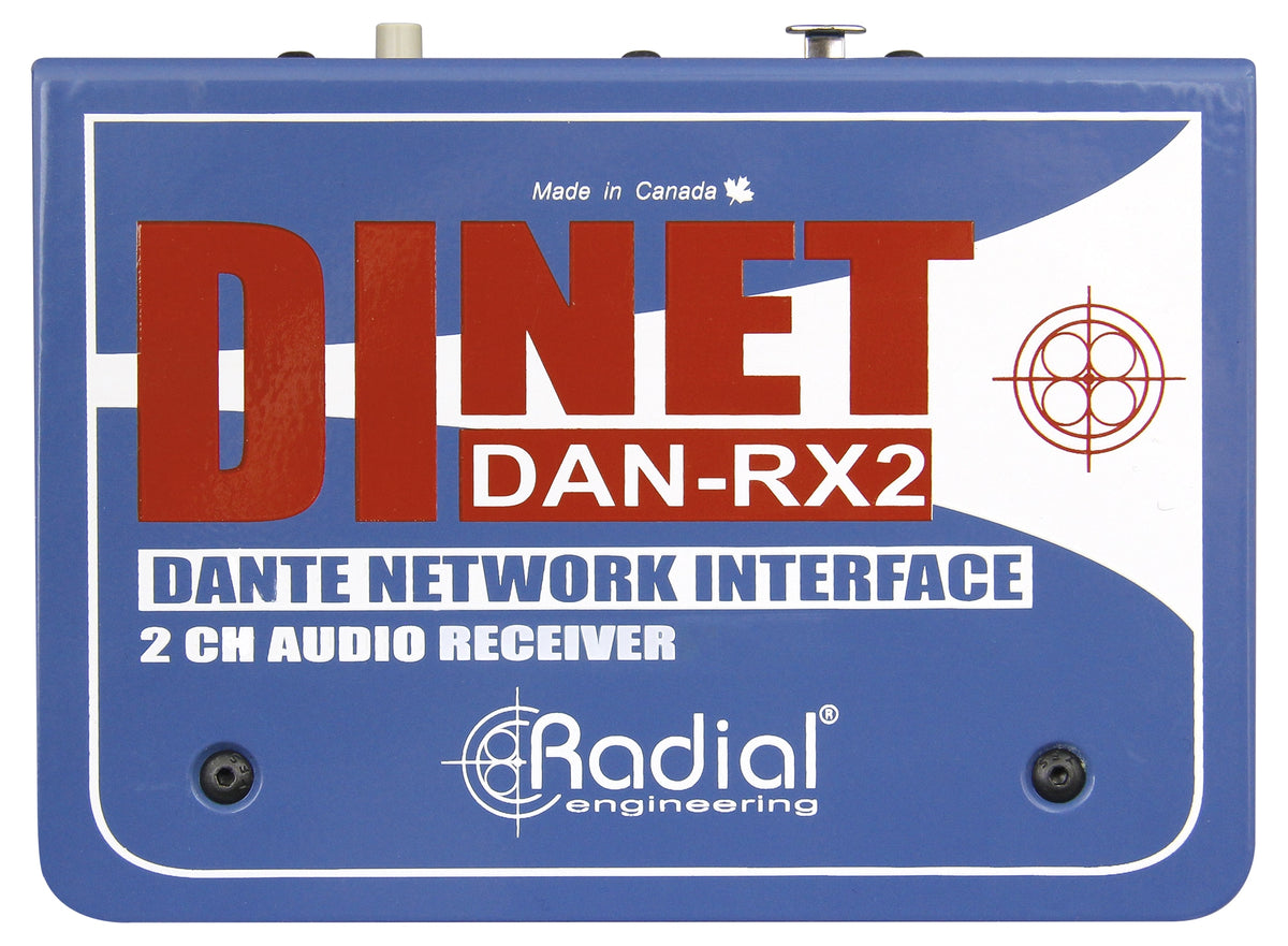 Radial DiNet DAN-RX2 - 2-Channel Dante Network Receiver - product view 1