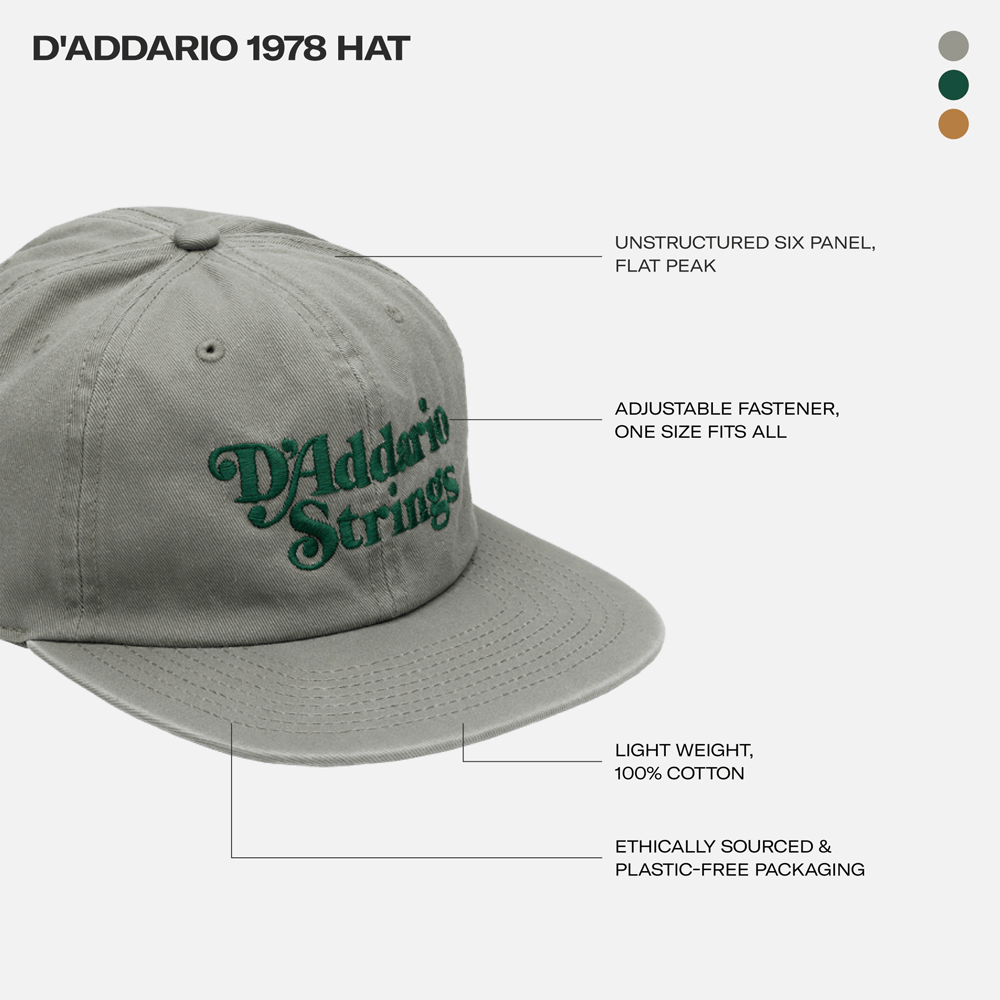 D'Addario - 1978 Hat, Eucalyptus Green