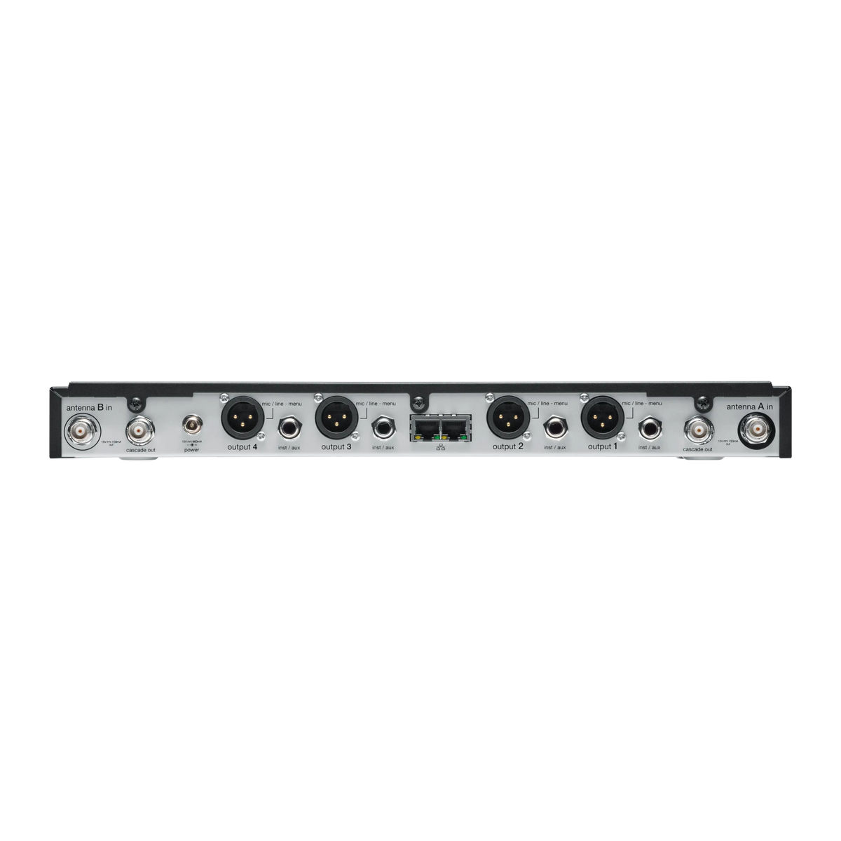 Shure SLXD4Q+-G57 - Quad SLX-D Receiver with 1/4 Wave Antennas - product view 3