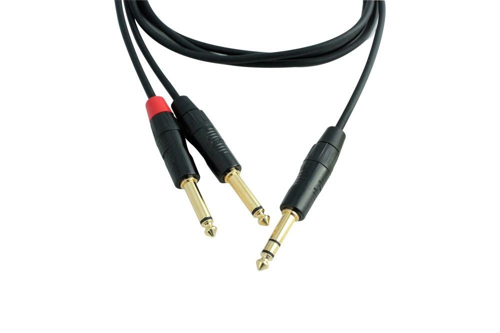 Digiflex - 3 Foot Pro Splitter Cable - Mini TRS to 2 x TS Plug - La Boîte Musicale - TRS Cables - Digiflex -