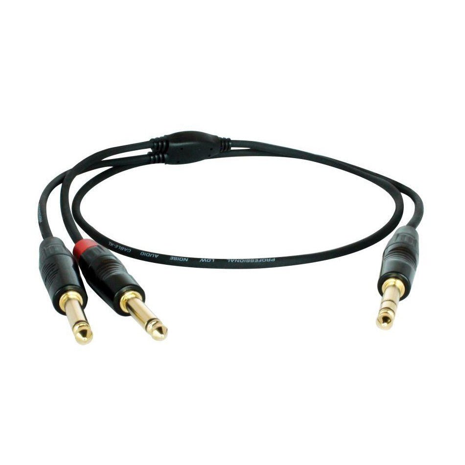 Digiflex - 6 Foot Pro Insert Cable - TRS to 2 x Phone Plugs - La Boîte Musicale - TRS Cables - Digiflex -