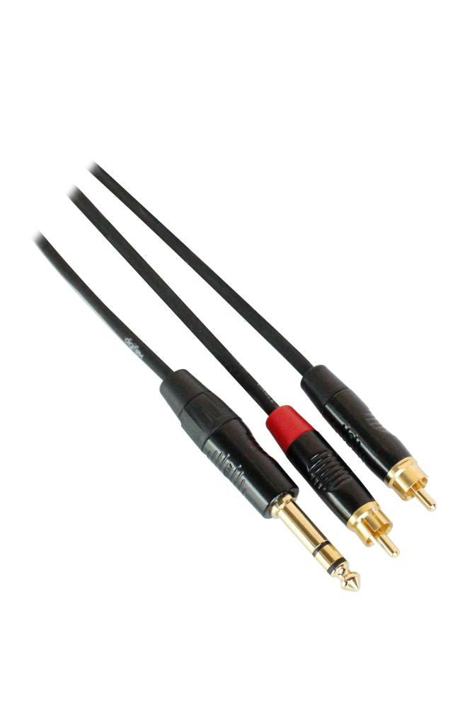 Digiflex - 6 Foot Pro Splitter Cable - TRS to 2 x RCA Plug - La Boîte Musicale - TRS Cables - Digiflex -