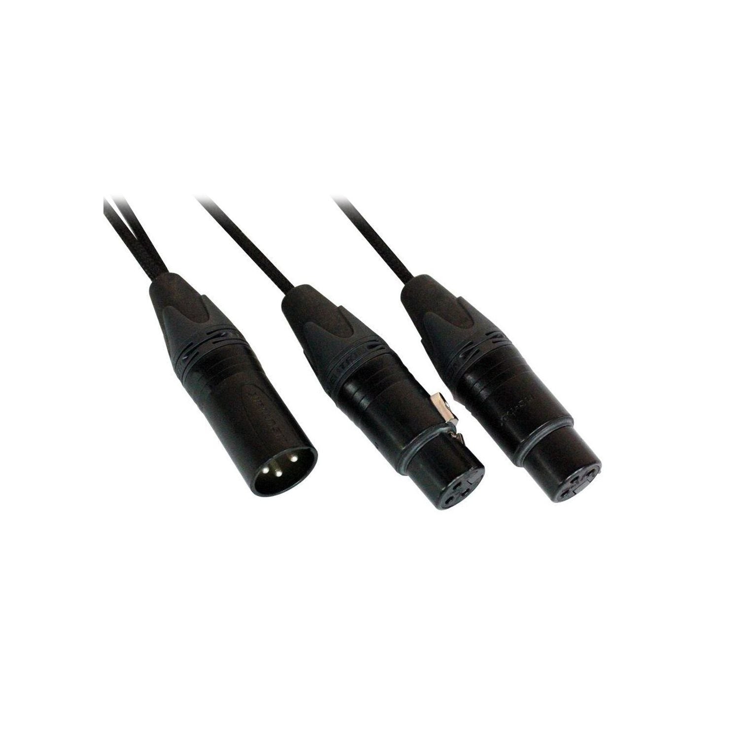 Digiflex - Série Premium 1' XLR male to 2 XLR female Y - La Boîte Musicale - XLR Cables - Digiflex -