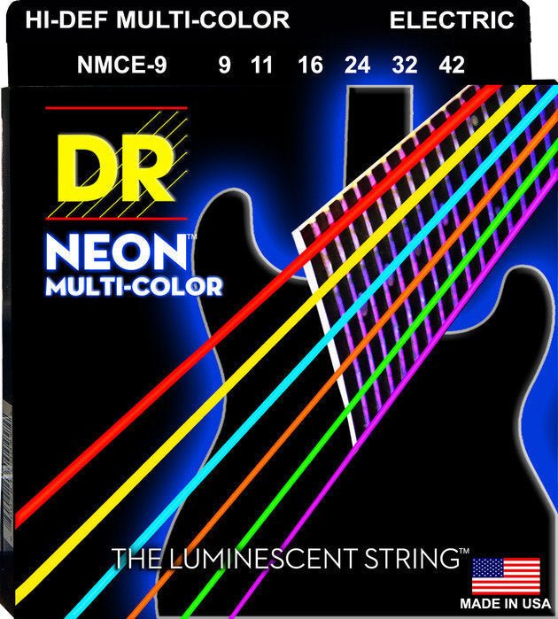 DR Strings - Electric Strings Multi - Color 9 - 42 - La Boîte Musicale - Electric Guitar Strings - DR Strings -