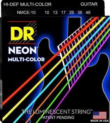 DR Strings - Neon multi - color 10 - 46 - La Boîte Musicale - Electric Guitar Strings - DR Strings -