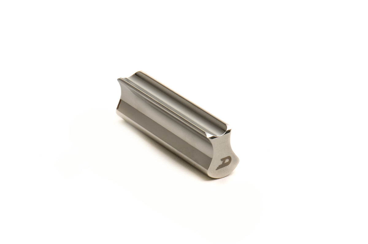 Duesenberg DSBAR Lap Steel Slide Bar, Nickel-Plated Brass – front view