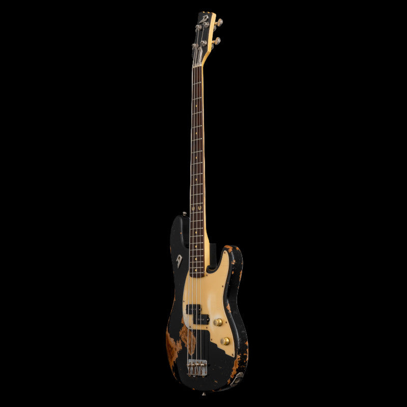 Duesenberg Chris Chaney Signature Bass - Black Distress – side view