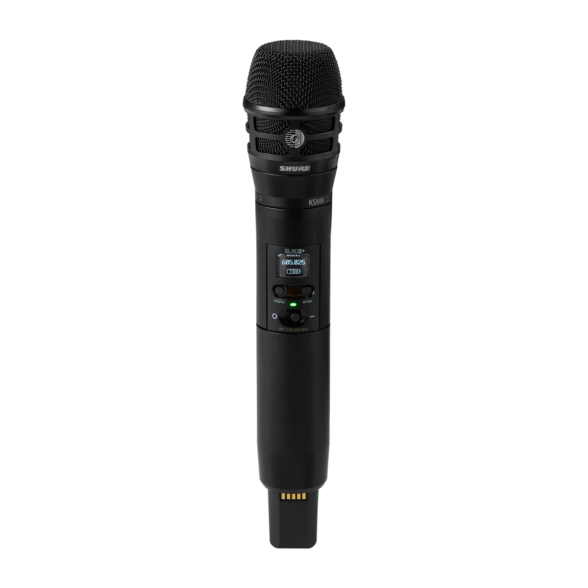 Shure SLXD2+/K8B-G57 - Wireless Handheld Transmitter with Black KSM8 Microphone - product view 1