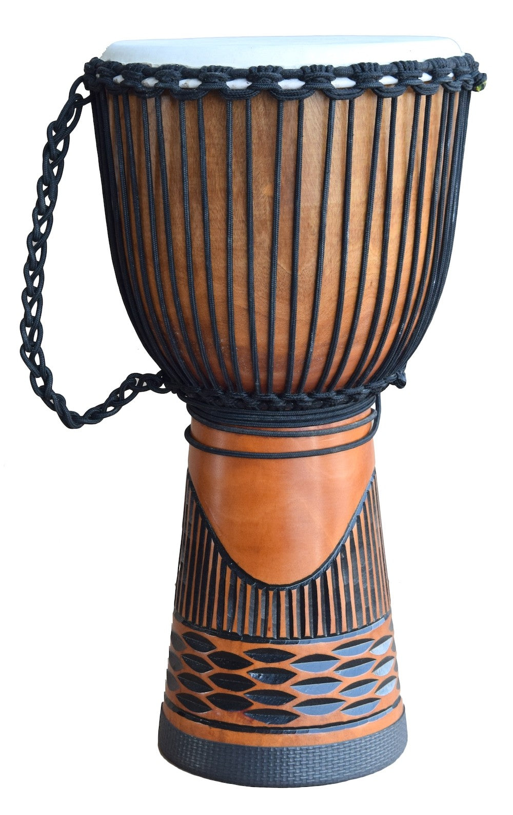ECKO - 60CM CARVED DJEMBE - BLACK HILL