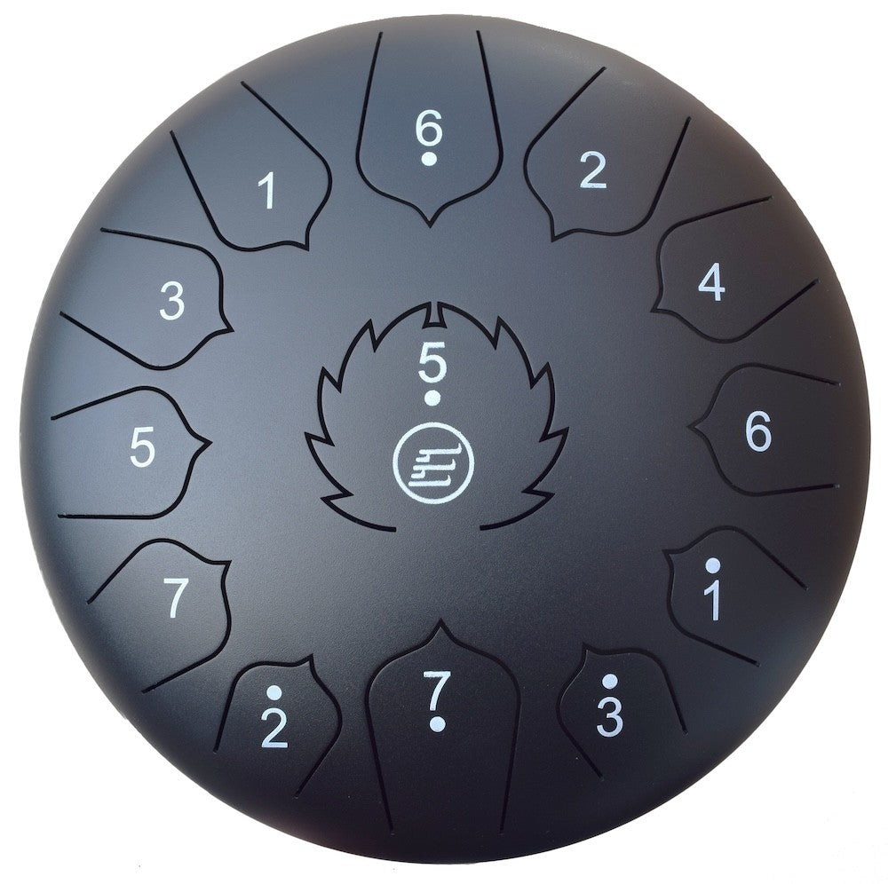 ECKO TD12/13N - TONGUE DRUM - 12 INCH - 13 NOTES - BLACK