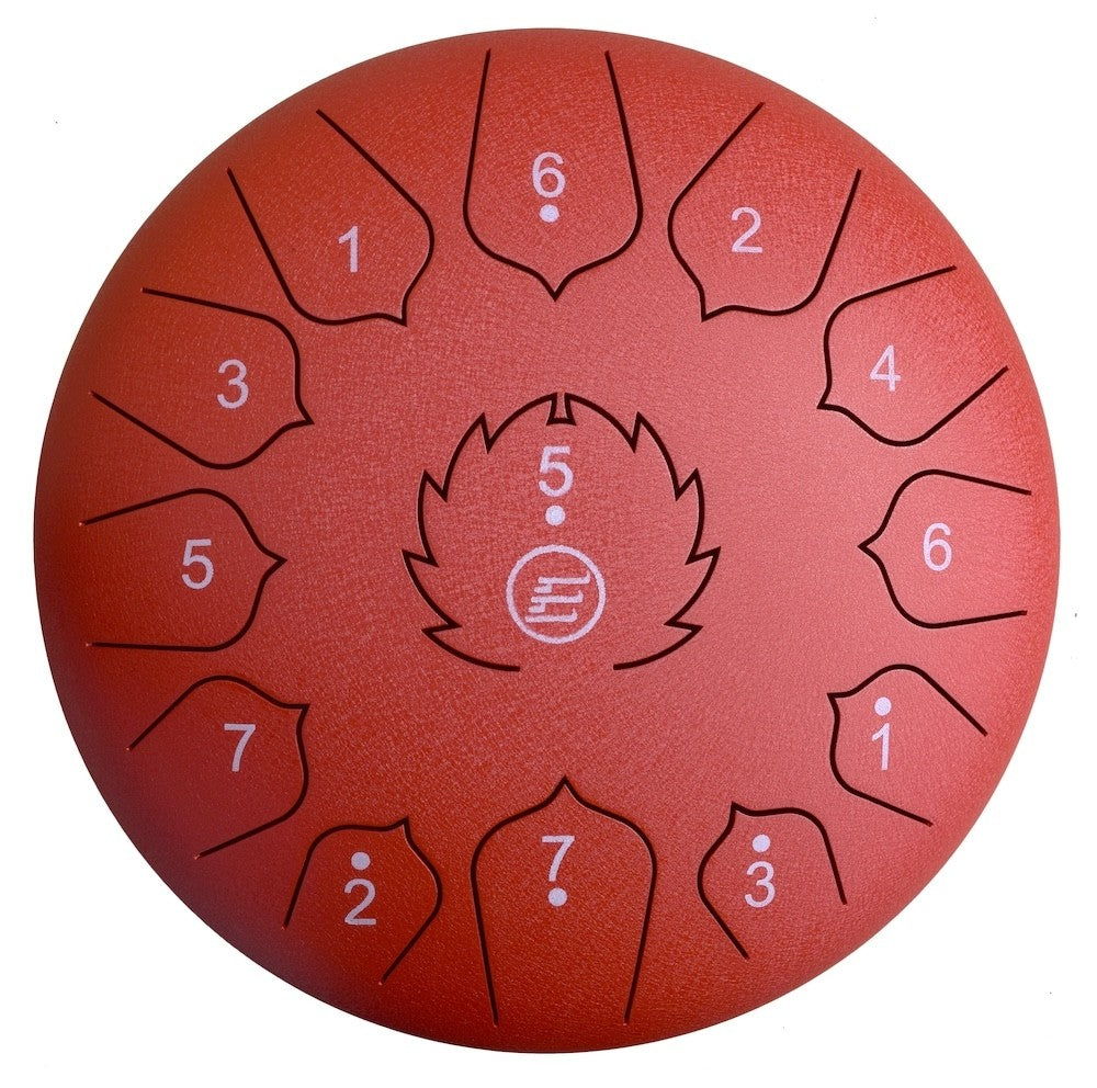 ECKO TD12/13N - TONGUE DRUM - 12 INCH - 13 NOTES - RED