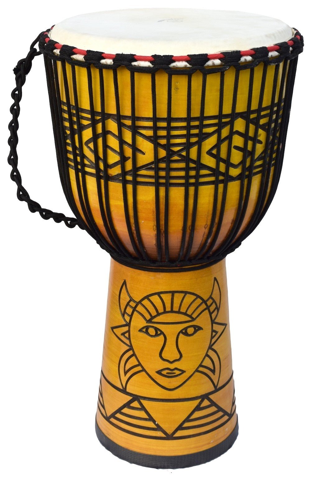 Ecko - 65cm/26 in. Djembe Yellow Face Design - La Boîte Musicale - Djembe - Ecko -