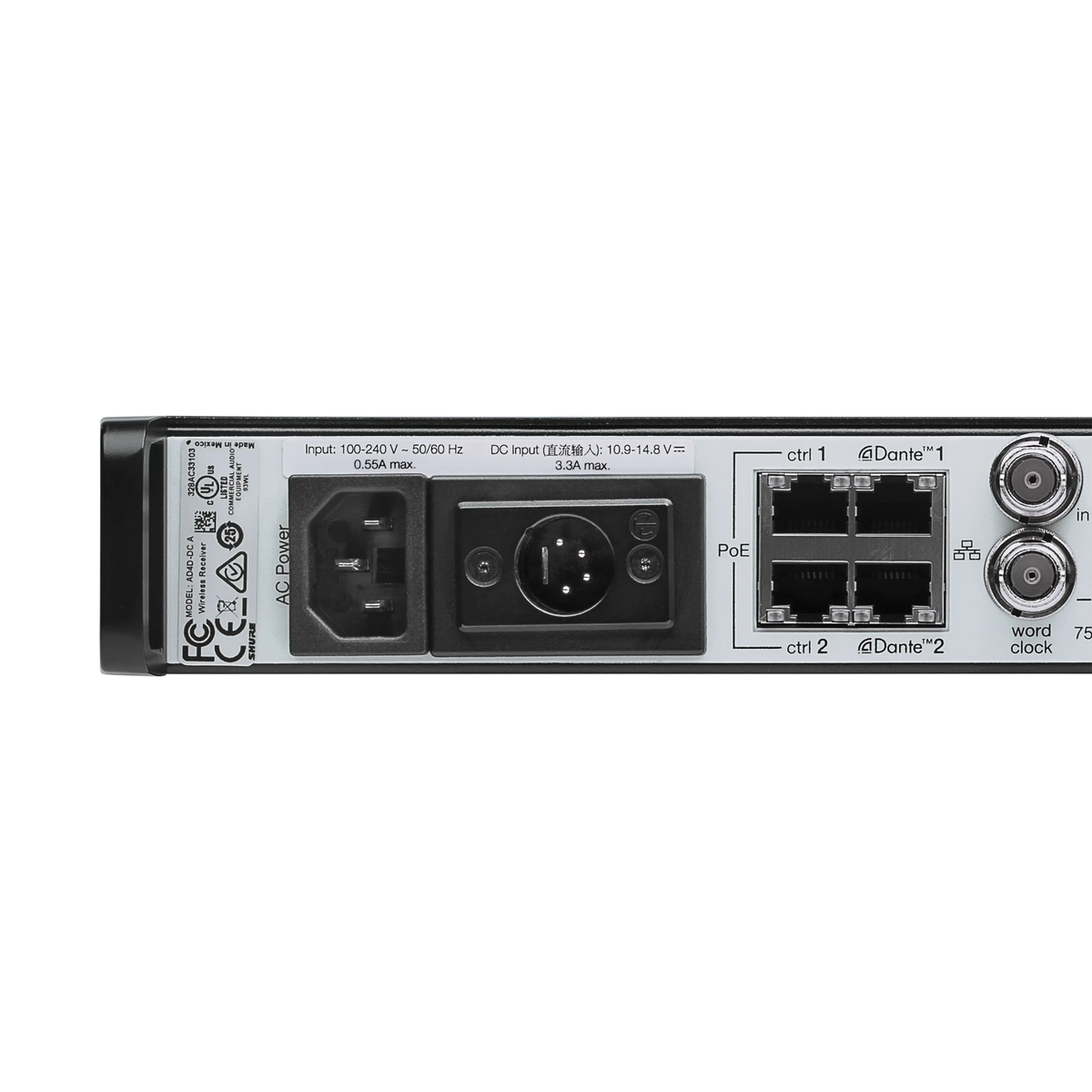 Shure AD4DUS-A - Dual Axient Digital Receiver with Accessories - product view 3