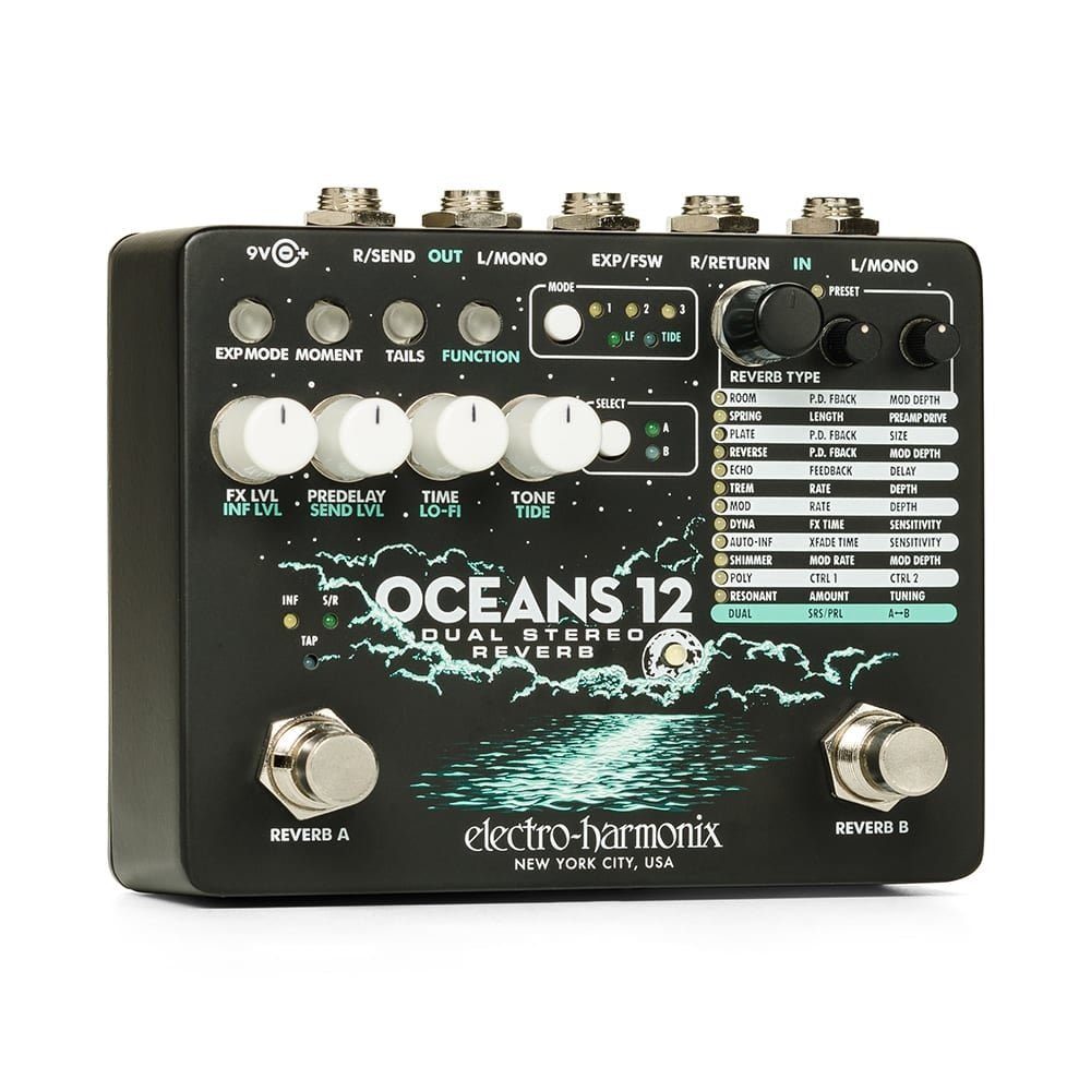 Electro - Harmonix Ocean 12 DUAL stereo Reverb - La Boîte Musicale - Reverb - Electro - Harmonix -