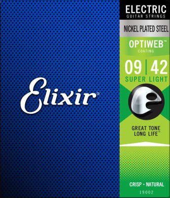 Elixir - Optiweb Electric Strings 09 - 42 - La Boîte Musicale - Electric Guitar Strings - Elixir -