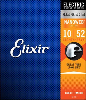 Elixir strings Elec Nano Light - Heavy 10 - 52 - La Boîte Musicale - Electric Guitar Strings - Elixir -