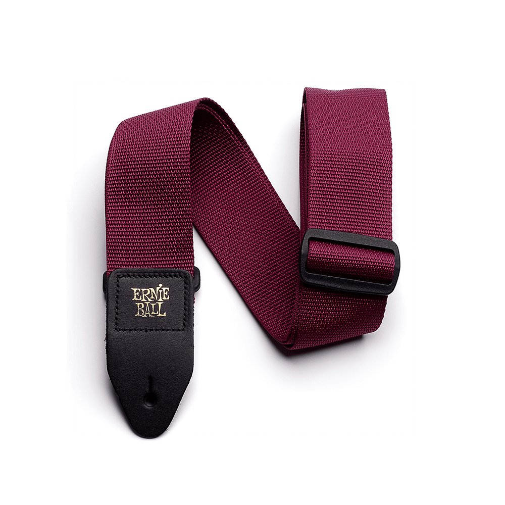 Ernie Ball - Burgundy polypro guitar strap - La Boîte Musicale - Ernie Ball -
