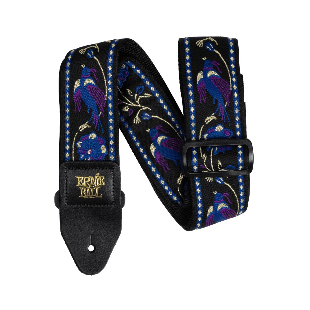 Ernie Ball - Classic Jacquard Guitar/Bass Strap Purple Pleasant Pheasant - La Boîte Musicale - La Boîte Musicale -