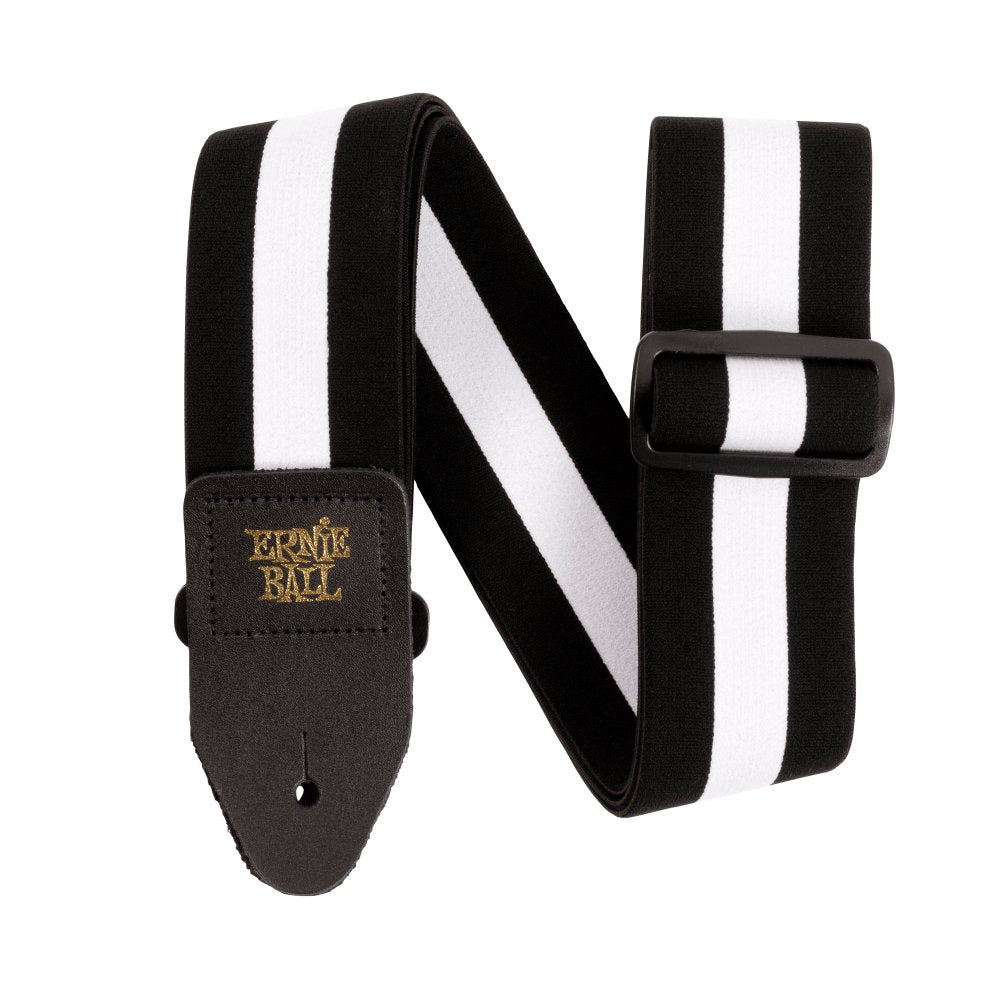 Ernie Ball - Comfort Stretch Guitar strap / Bass strap - Racer White - La Boîte Musicale - Ernie Ball -
