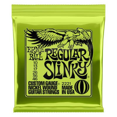 Ernie Ball - Regular Slinky Nickel Wound Electric Guitar Strings - 10 - 46 - La Boîte Musicale - Electric Guitar Strings - Ernie Ball -