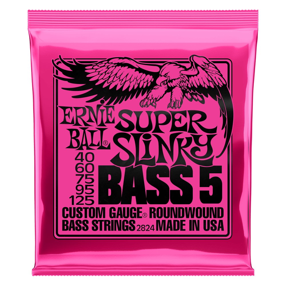Ernie Ball - Super Slinky Bass 5 - 2824 /40 - 125 - La Boîte Musicale - Electric Bass Strings - Ernie Ball -
