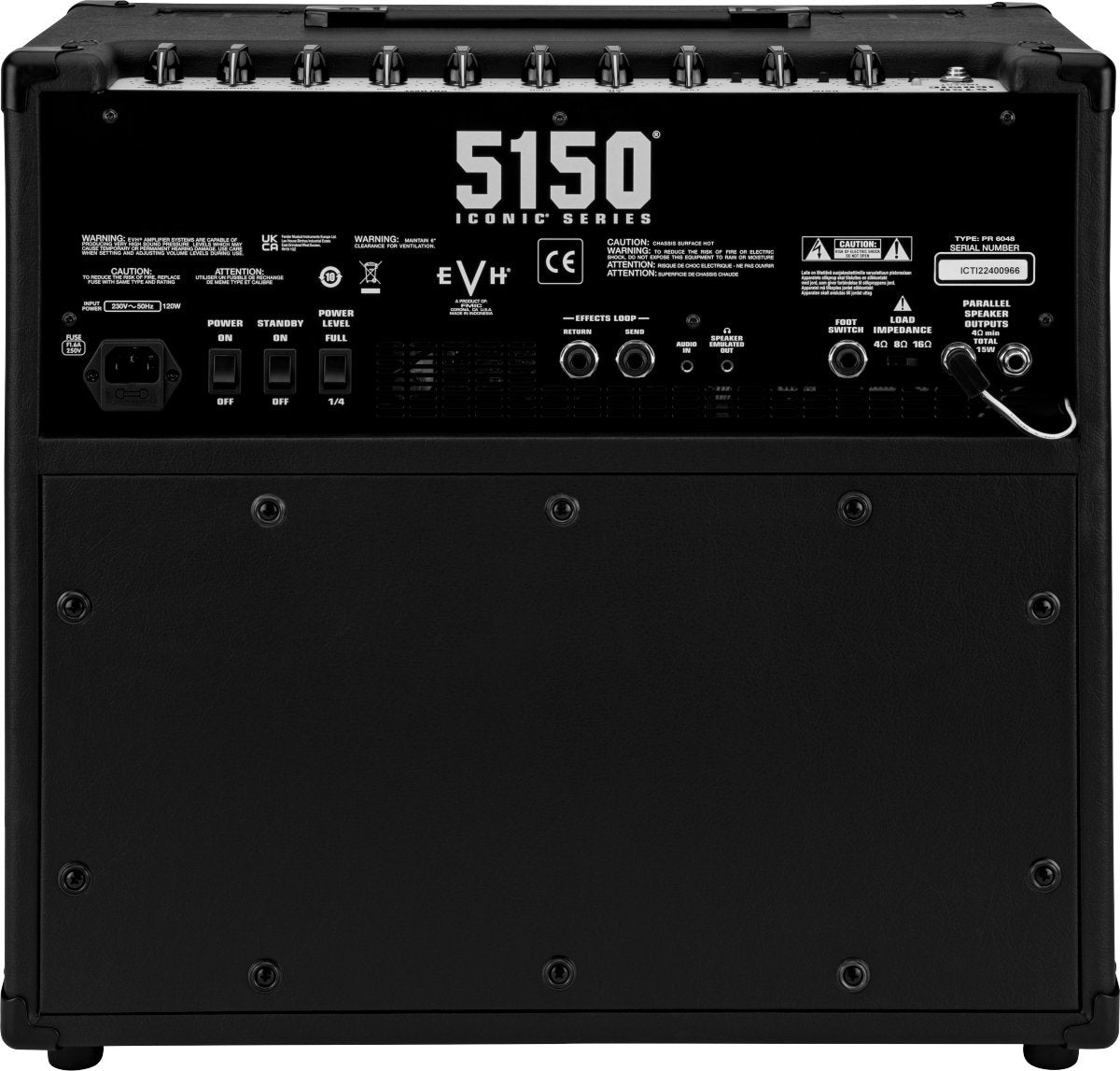 EVH - 5150® Iconic® Series 15W 1X10 Combo - Black - 120V - La Boîte Musicale - Electric Guitar Amplifier - EVH -