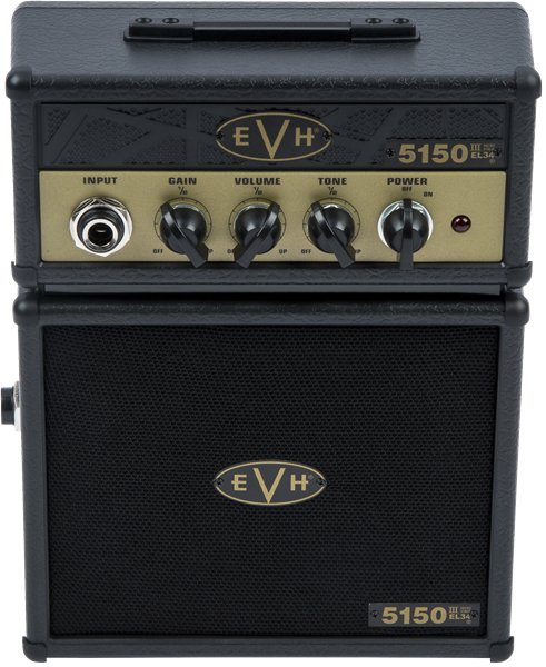 EVH - 5150III® EL34 Micro Stack - Black and Gold - La Boîte Musicale - Electric Guitar Amplifier - EVH -