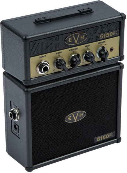EVH - 5150III® EL34 Micro Stack - Black and Gold - La Boîte Musicale - Electric Guitar Amplifier - EVH -
