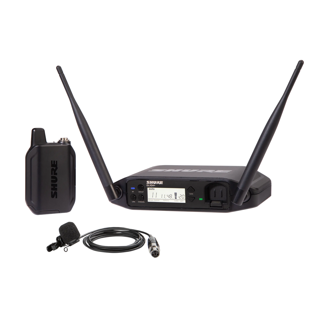 Shure GLXD14+/85M-Z3 - Wireless Lavalier System w/WL185M Lavalier Microphone - product view 1