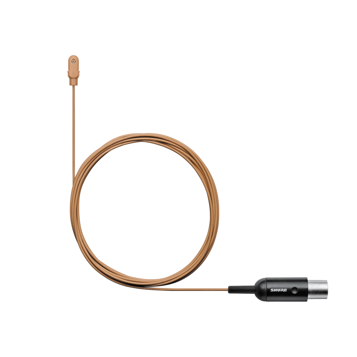 Shure DL4C/O-MTQG-A - Omni Lavalier Microphone - Cocoa w/TA4F - product view 1