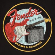 Fender - 1946 Guitars & Amplifiers T - Shirt - Vintage Black - L - La Boîte Musicale - Fender -