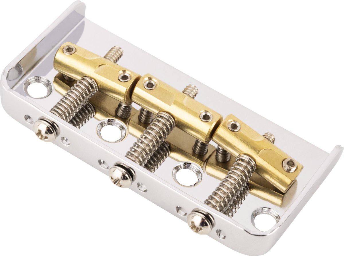 Fender - 3 - Saddle Custom Cut - Off Vintage - Style Tele® Bridge with Compensated - La Boîte Musicale - Guitar Bridges - Fender -