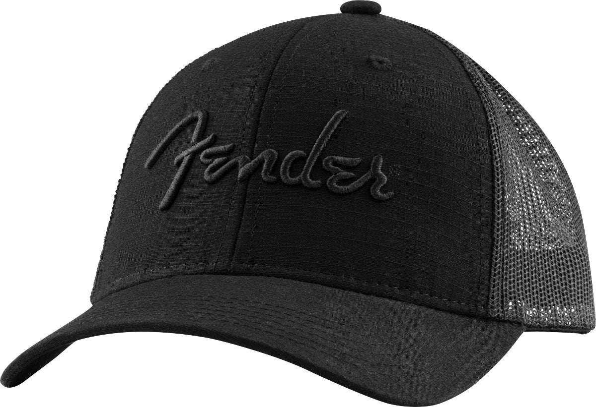 Fender - 6 Panel Mesh Back Pick Pocket Hat - Black - La Boîte Musicale - Fender -
