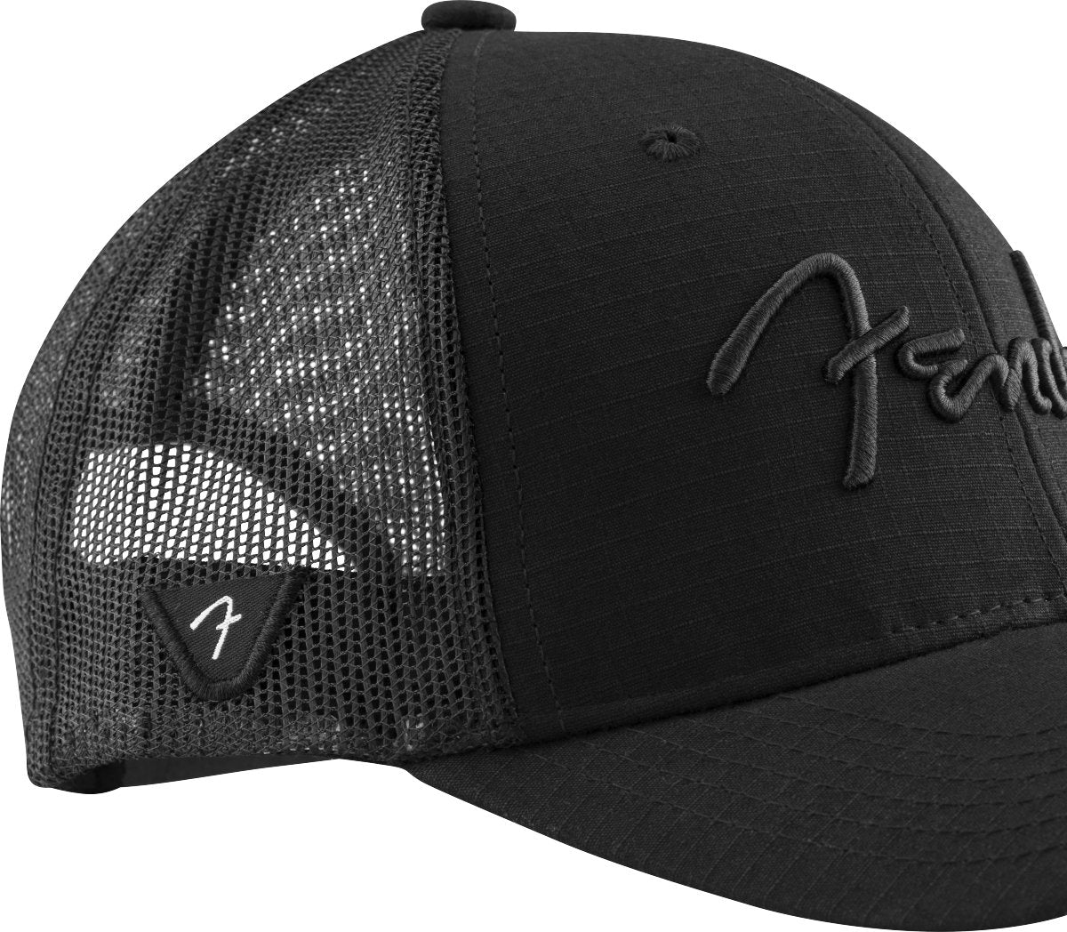 Fender - 6 Panel Mesh Back Pick Pocket Hat - Black - La Boîte Musicale - Fender -